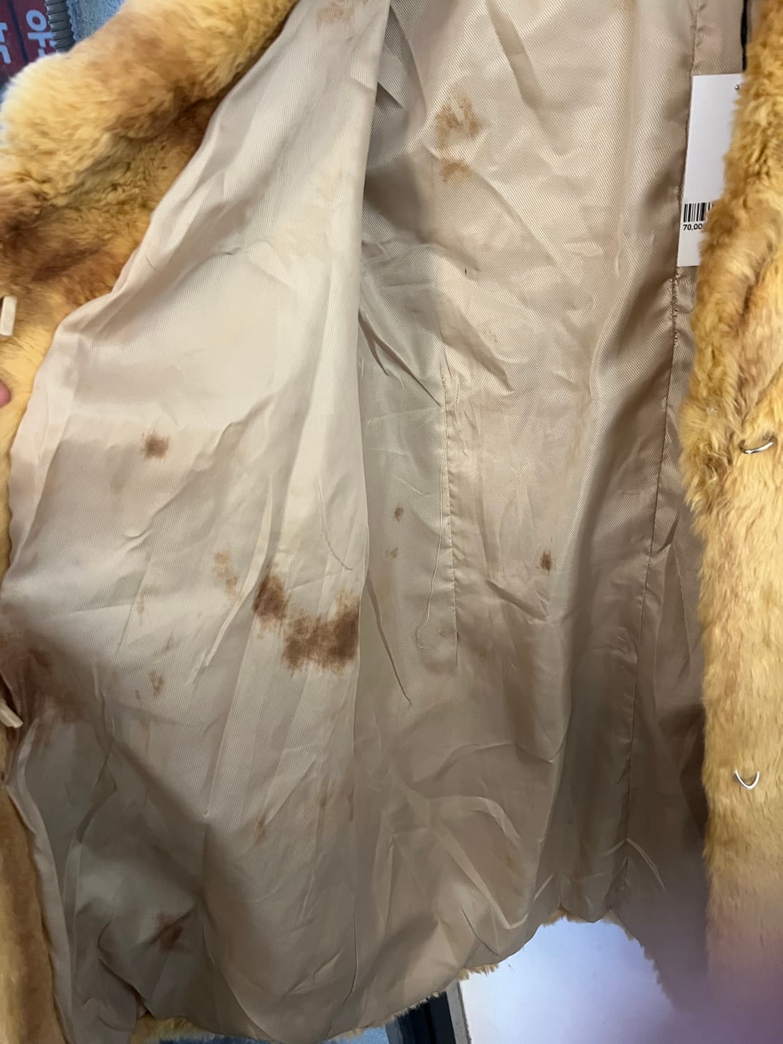 피에르 가르뎅 토끼털 퍼자켓 상품이미지5