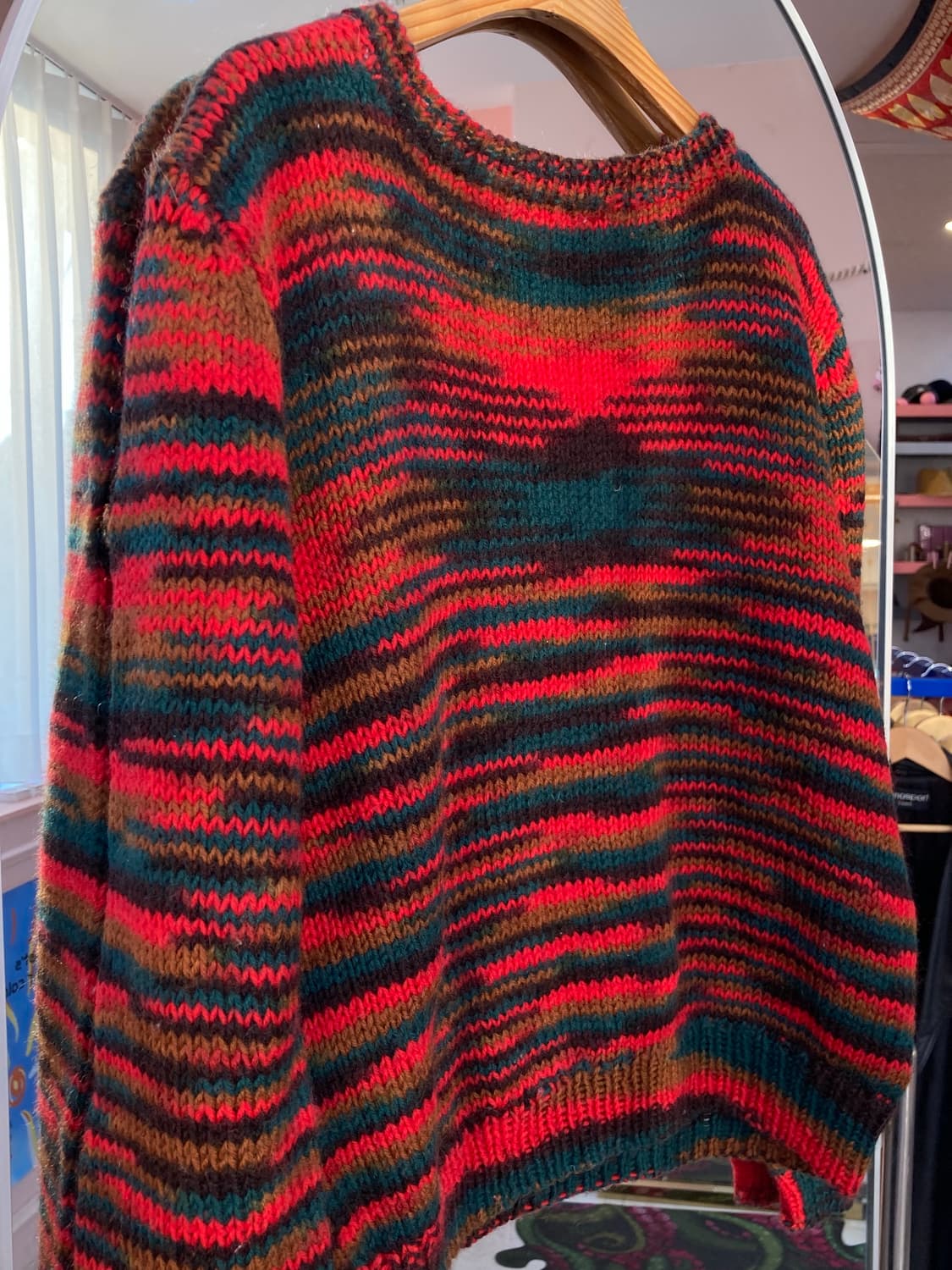 빈티지 울 브이넥 크롭 니트 상품이미지5