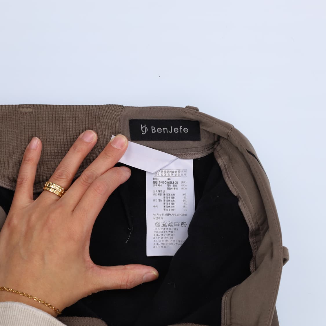 64 벤제프 여성 기모 골프팬츠 0210H2 상품이미지4