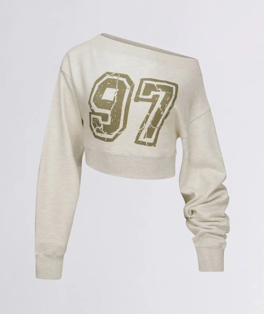 스컬프터 오프숄더 크롭 맨투맨 상품이미지1