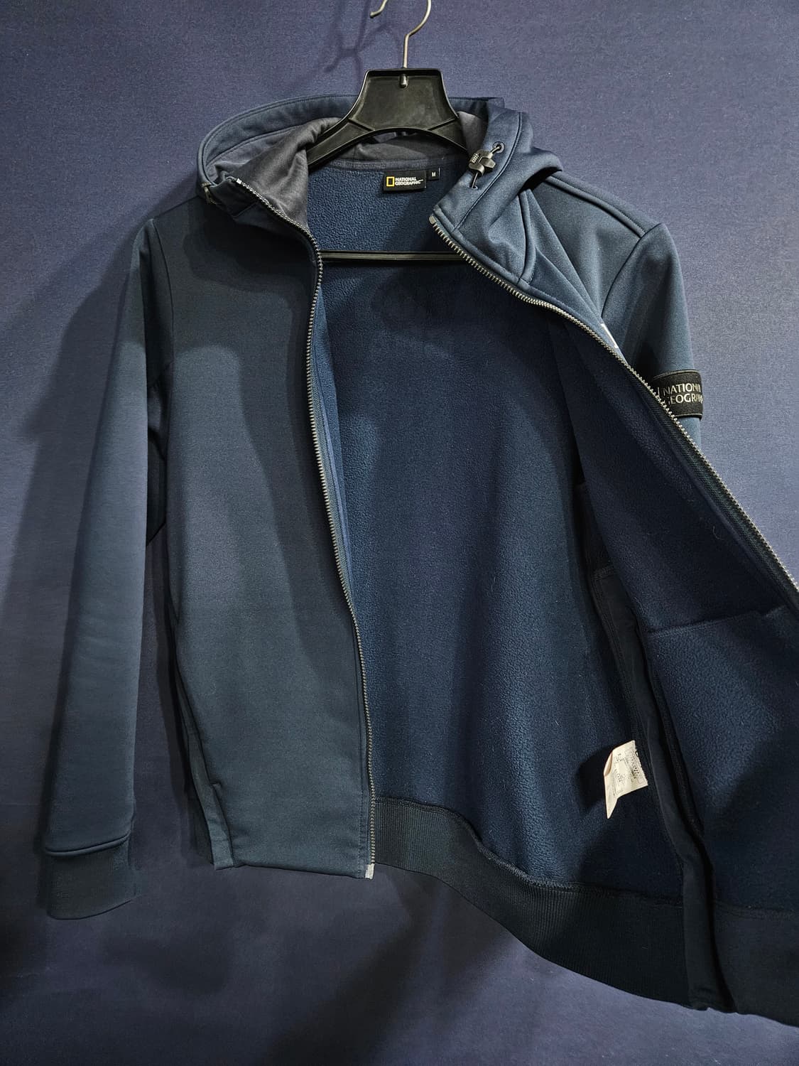 내셔널지오그래픽 네이비 남성 95 기모 후드집업  상품이미지8