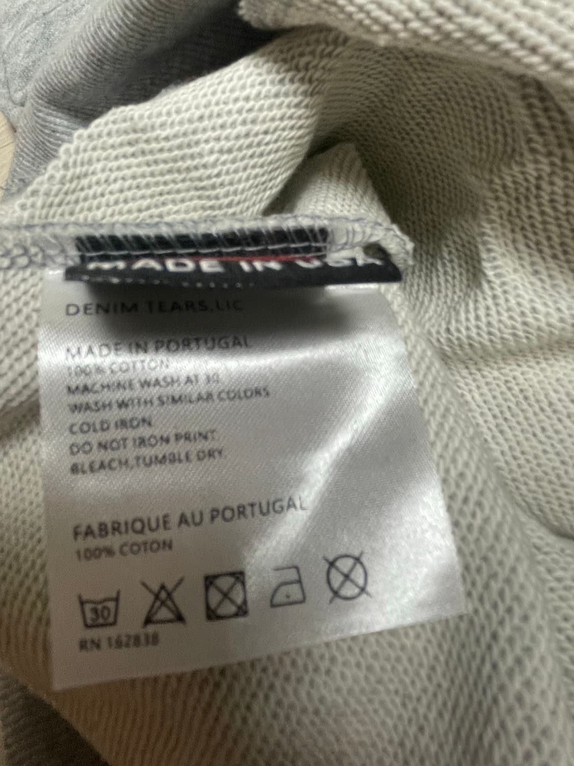 데님티어스 후드 그레이s 상품이미지5