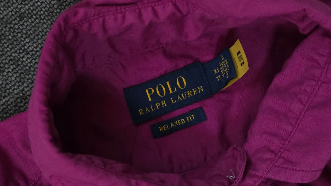 폴로 랄프로렌 가먼트다잉 여성용 셔츠  55 (포도 컬러) 상품이미지6