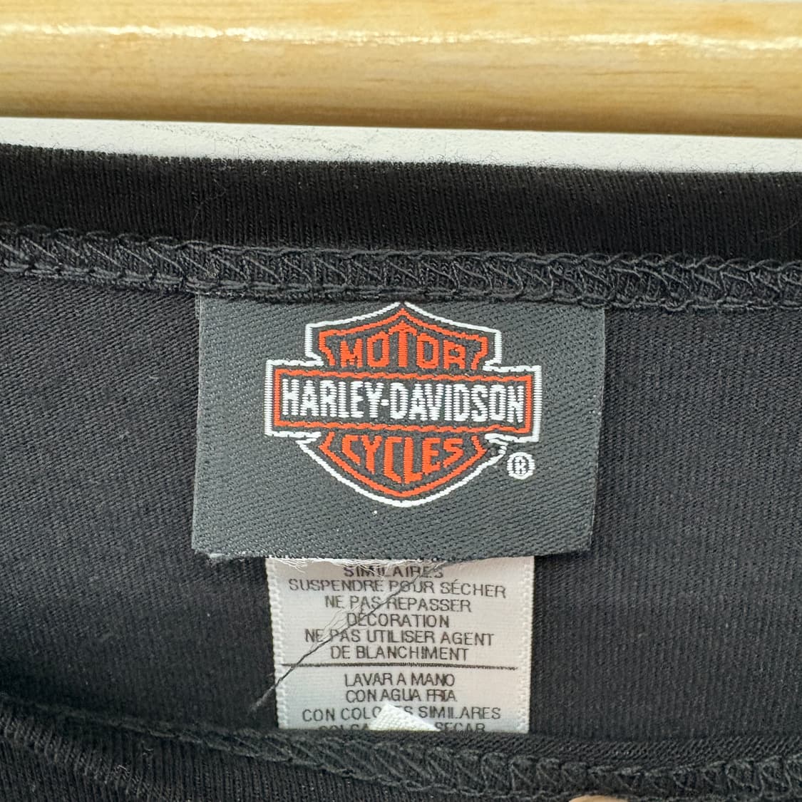 할리데이비슨 미국 국기 블랙 티셔츠 여성 M 상품이미지3