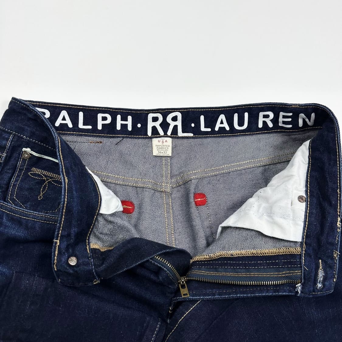 더블알엘 RL 클래식 USA 진청 데님 팬츠 (35인치) 상품이미지7