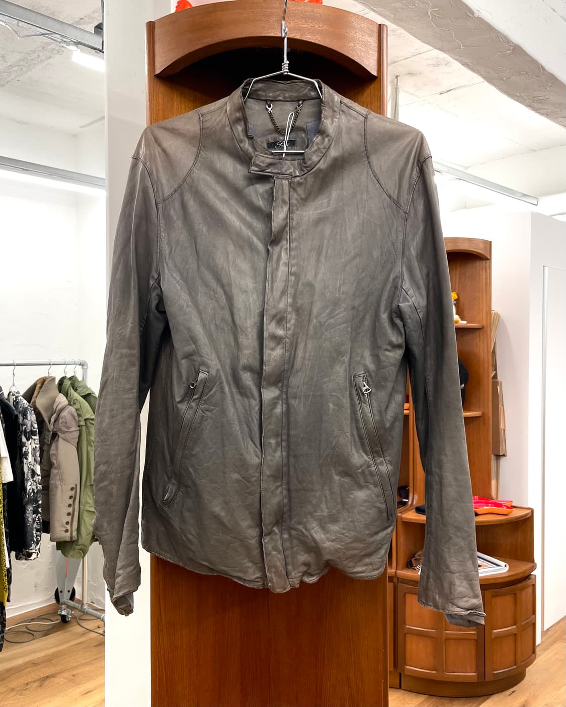 [M] sisii 시시 레더 자켓 상품이미지1