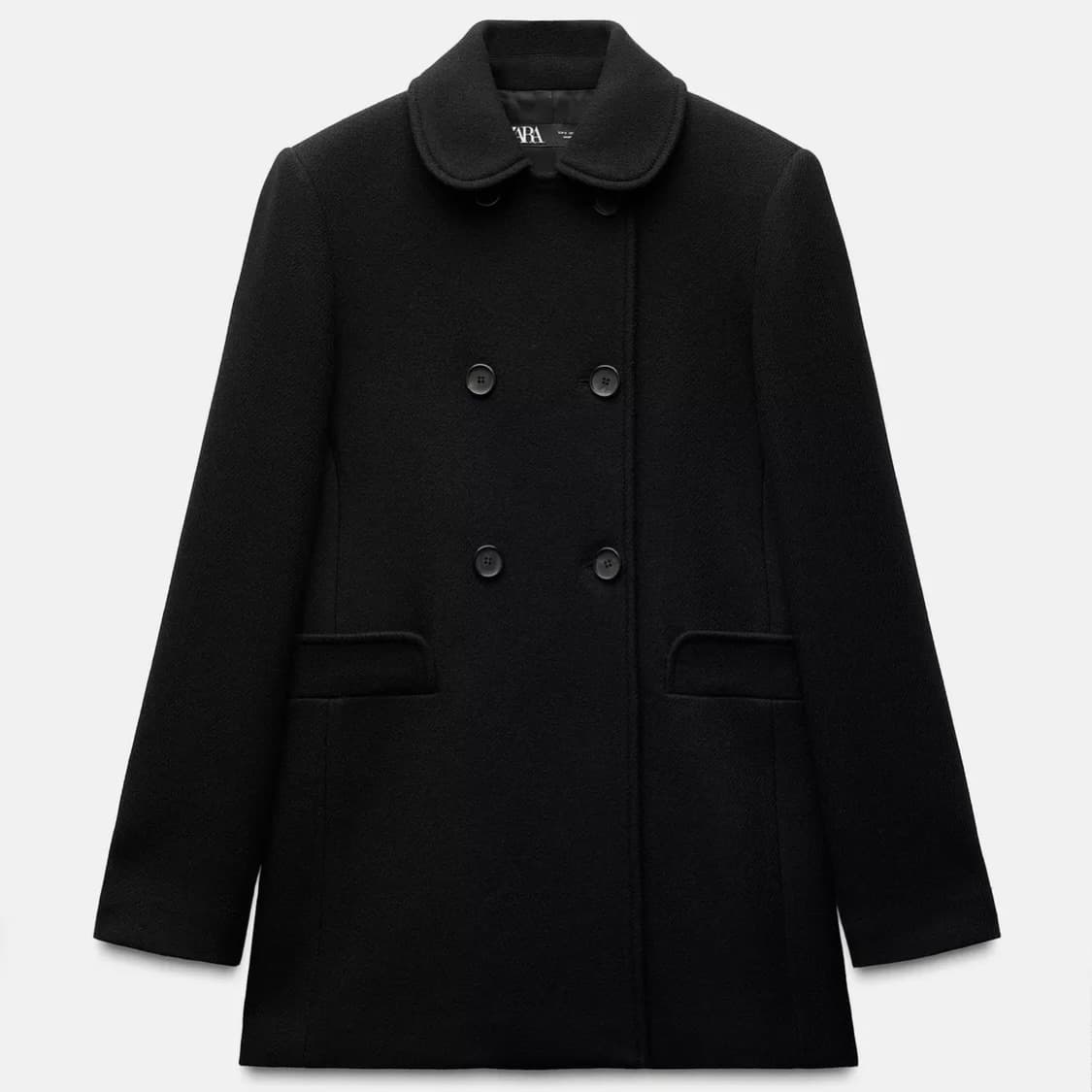 자라 Zara 더블 브레스트 울 코트 상품이미지2