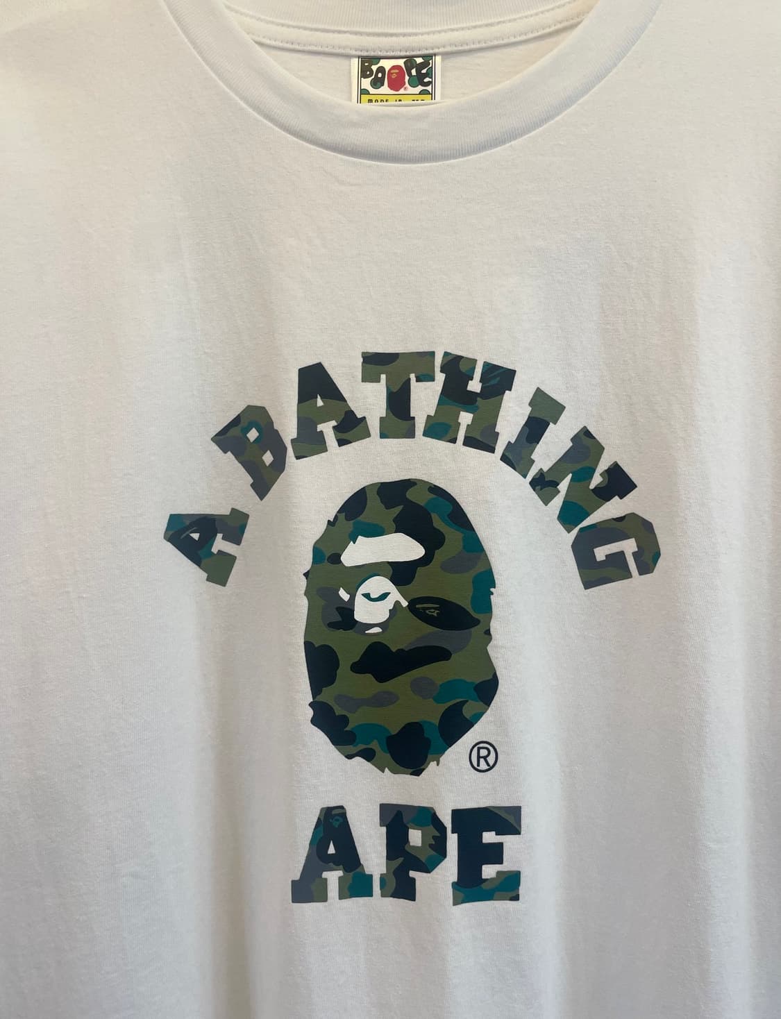 [새상품] BAPE 베이프 카모컬리지 반팔티 XL 상품이미지2