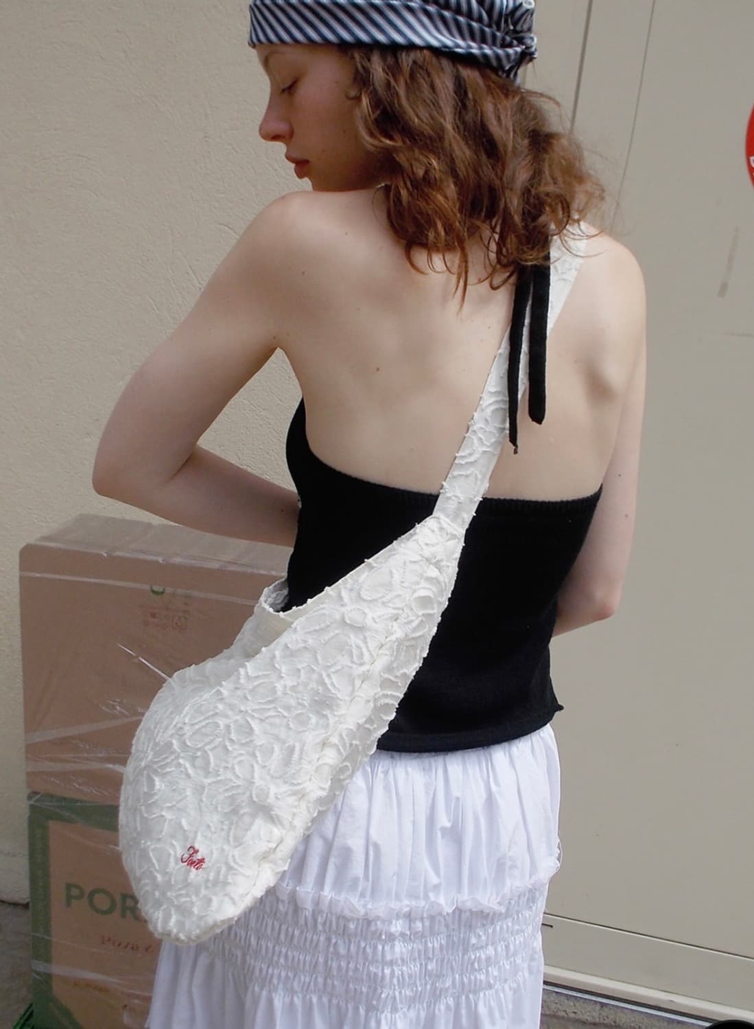 (미착용새상품) foeto 포에토 버튼 홀터 슬리브리스 블랙 상품이미지3