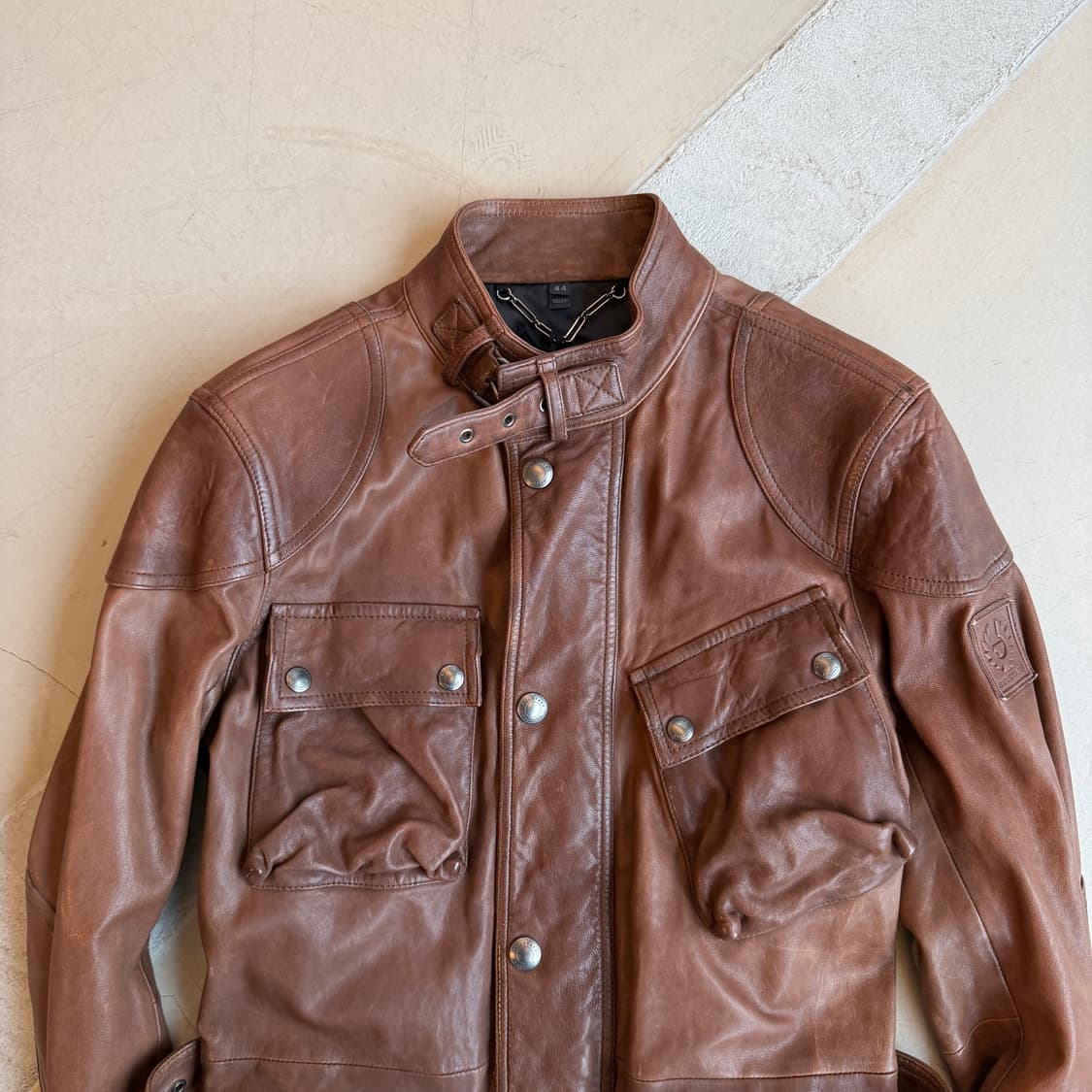 벨스타프 17s 트라이얼마스터 벨트 레더 자켓 상품이미지4