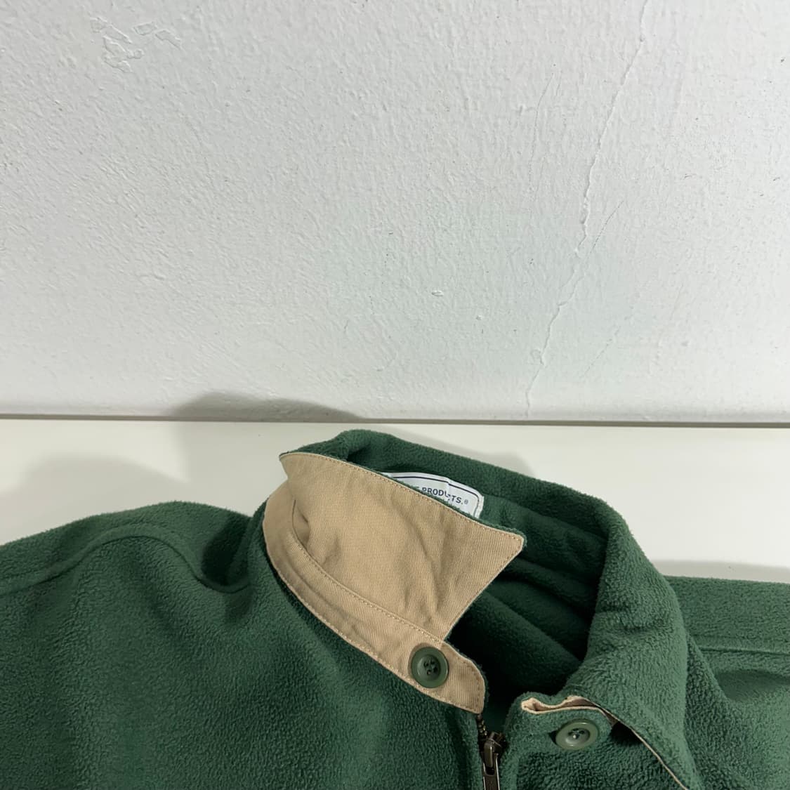 L 라퍼지스토어 딥그린 오버핏 후리스 트러커자켓 상품이미지4