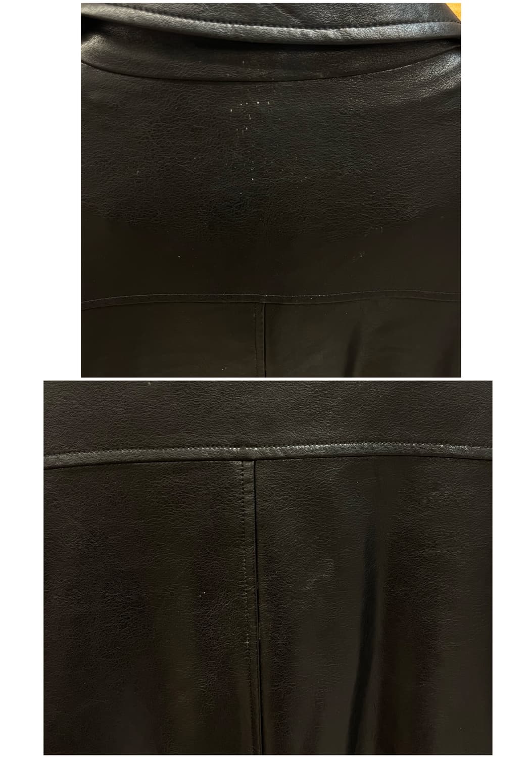 빈티지 가죽 레더 자켓 블랙 100 #csz2849 상품이미지9