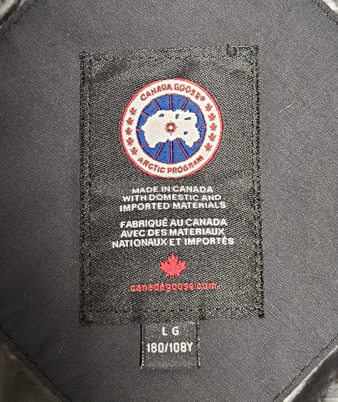(매장정품 한글택)캐나다구스 하프패딩 블랙 L(100~105) 특A급 상품이미지5