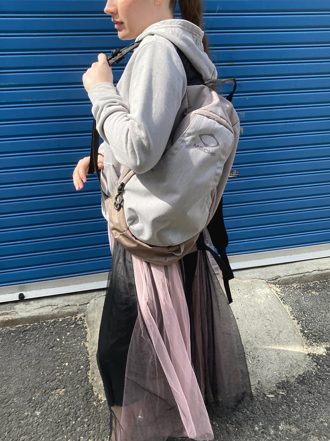 미스치프 롬버스 백팩 핑크그레이 (오늘만 이가격) 상품이미지3