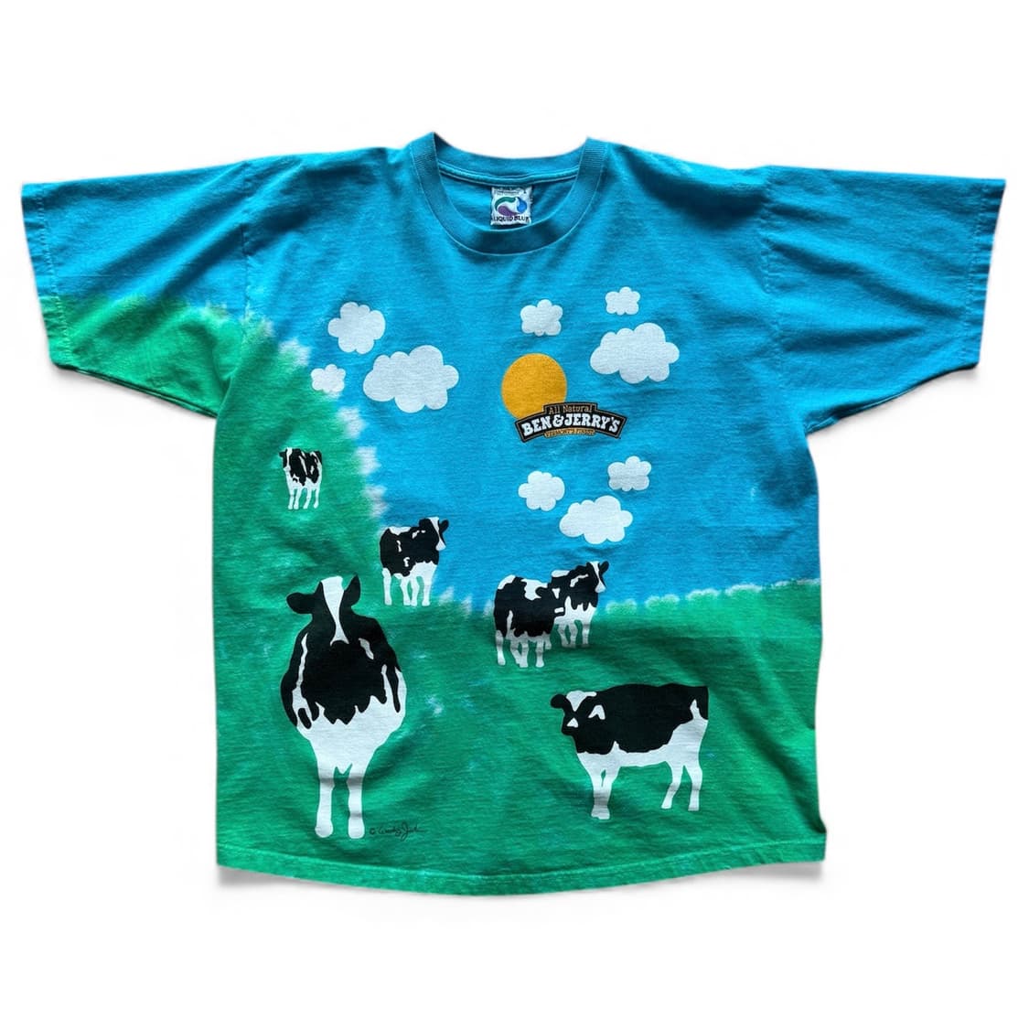 90s 벤앤제리스 타이다이 티셔츠 상품이미지1