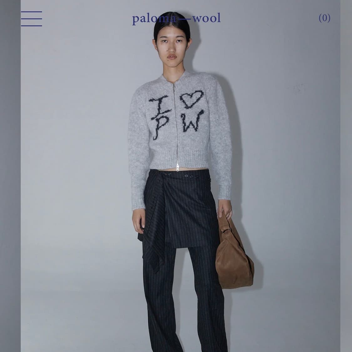 팔로마울 crush zip 니트 집업 상품이미지3