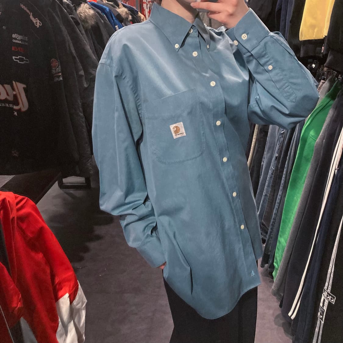 [IM] 칼하트 긴팔셔츠 블루 상품이미지4