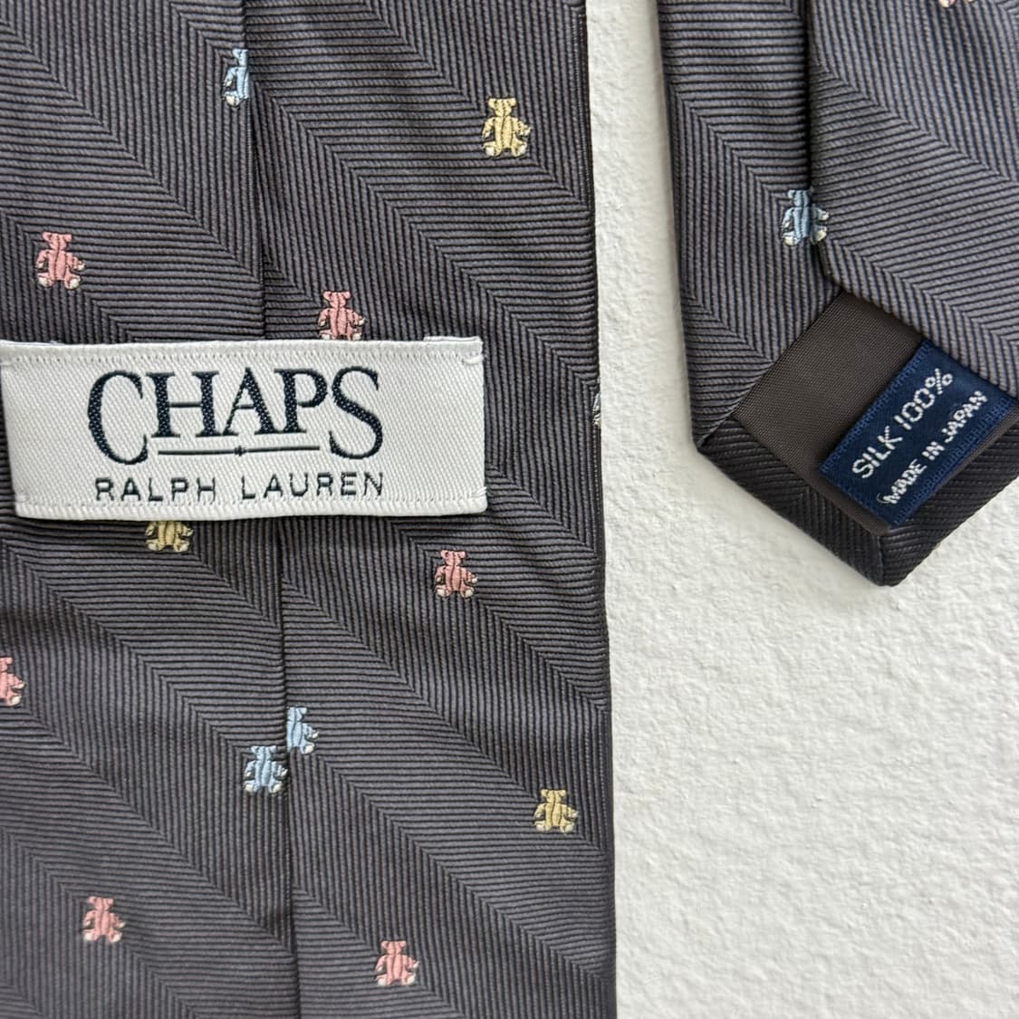 Chaps 챕스 폴로 랄프로렌 made japan 실크100 넥타이 상품이미지2