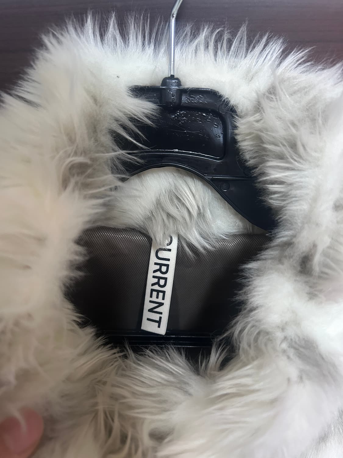 커렌트 퍼 크롭 자켓 화이트 상품이미지8