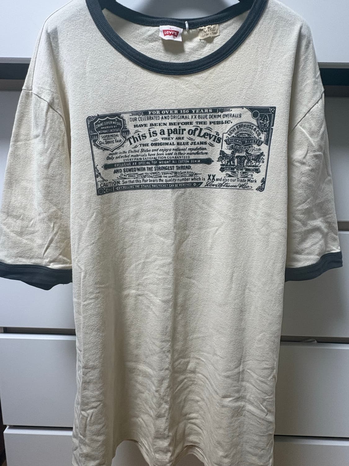 LVC 1970 링거 티셔츠 L size 상품이미지2