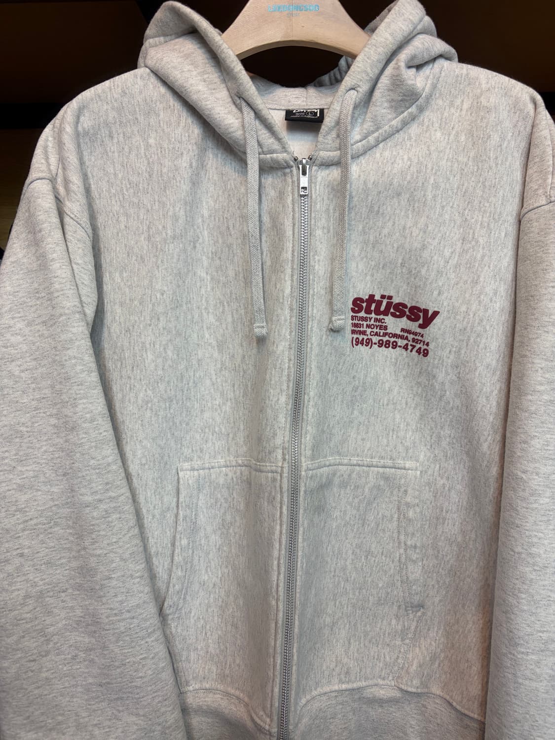 스투시 dna 후드집업  L사이즈 애쉬 상품이미지1