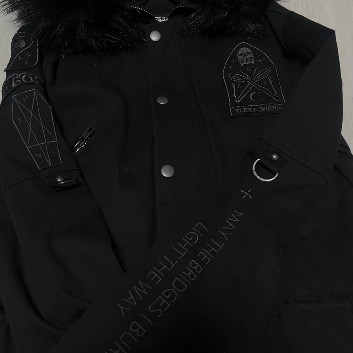 Killstar 고딕 고스펑크 해골 야상 상품이미지8