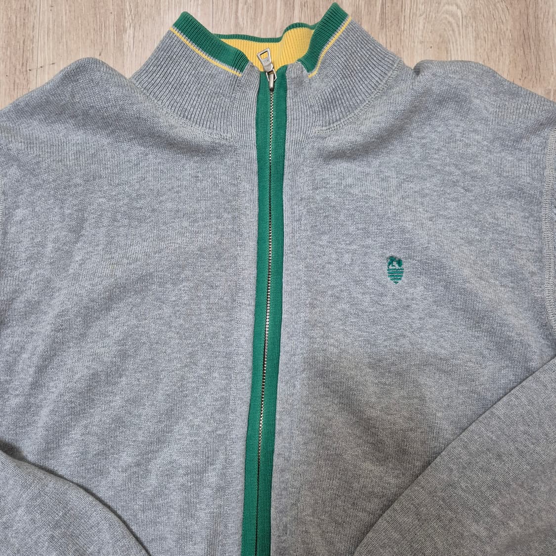 Nii 남성 로고 모직 니트집업 상품이미지2