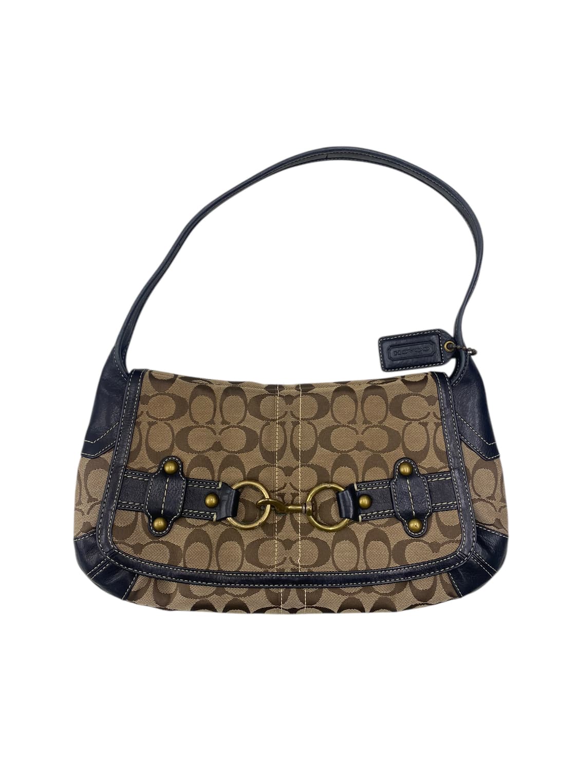 코치 y2k 패브릭 버클 숄더백 상품이미지1