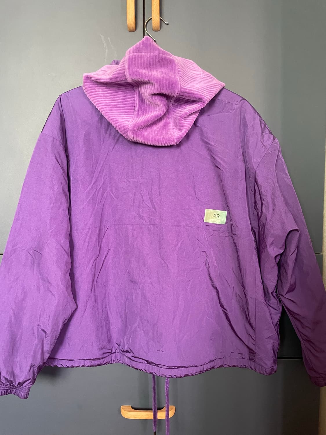 안다르 딥퍼플 크롭 후디 자켓 상품이미지5