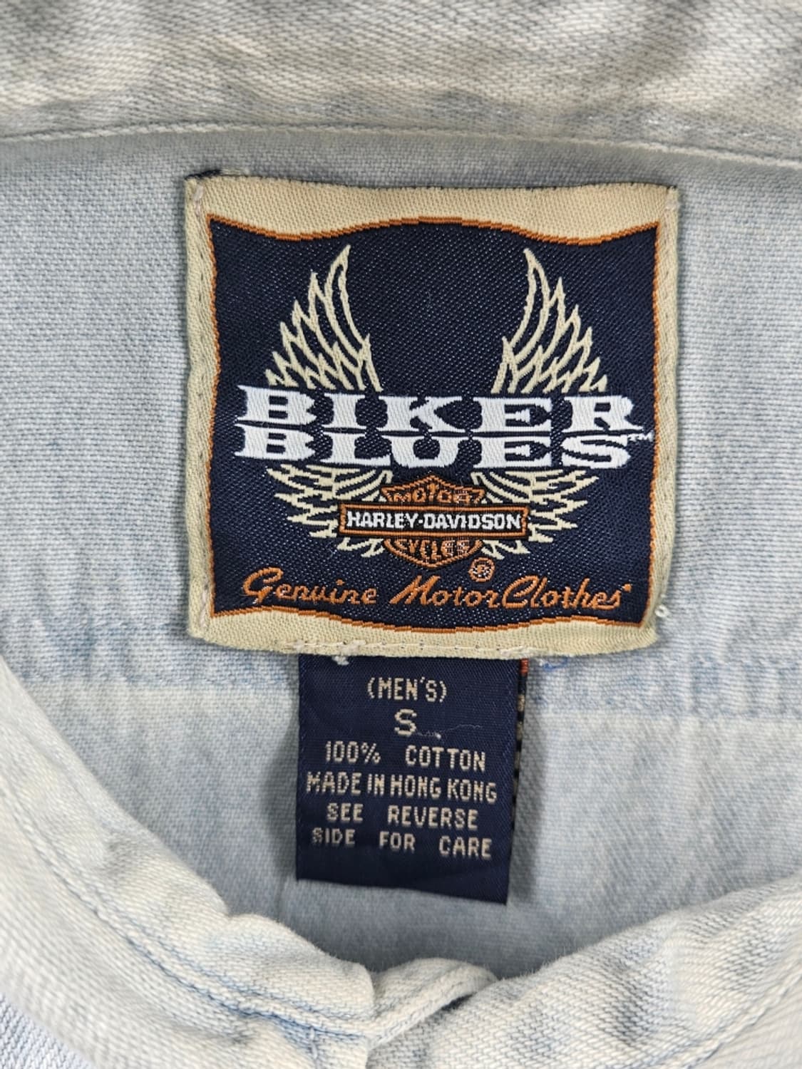 할리데이비슨 포켓 데님 바이커 셔츠 ( S ) / 9376 상품이미지8