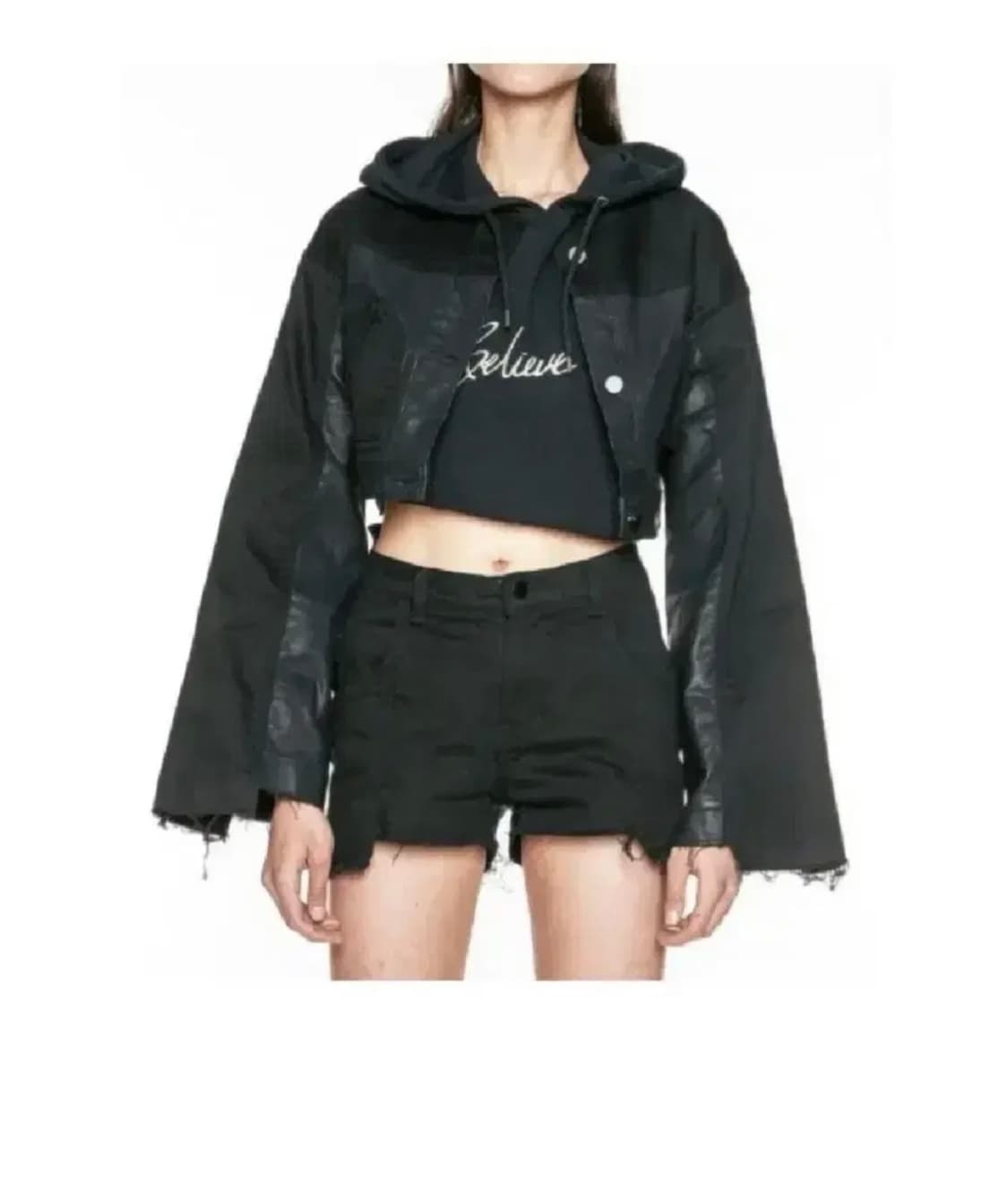 isbim cropped leather jacket 상품이미지1