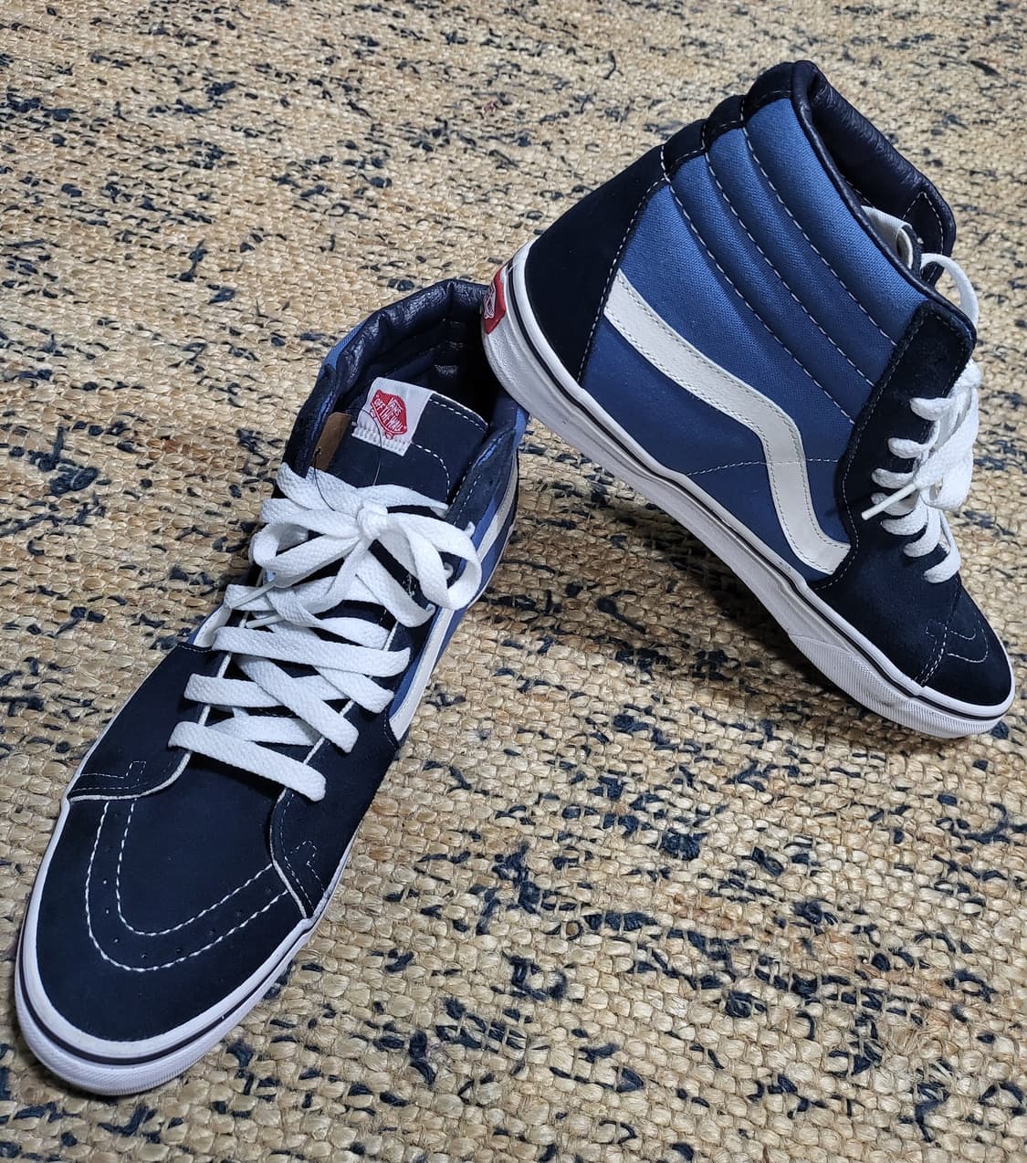 Vans 반스 스케이트 하이 신발 - 네이비/화이트 상품이미지5