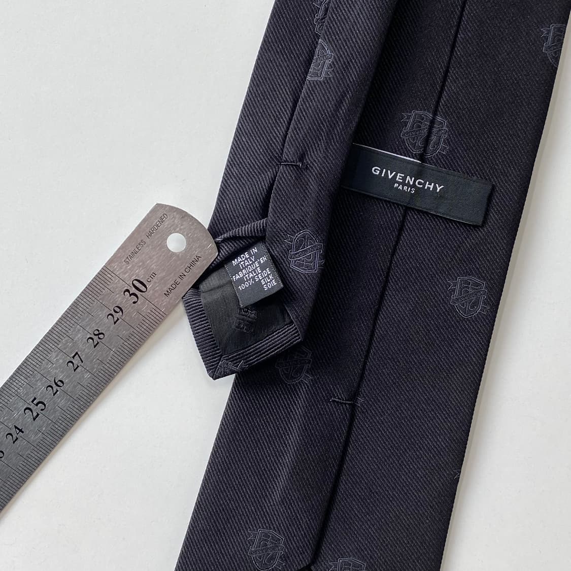 신형라벨 지방시 정품 명품블랙 넥타이 (GIVENCHY)8.6cm 상품이미지4