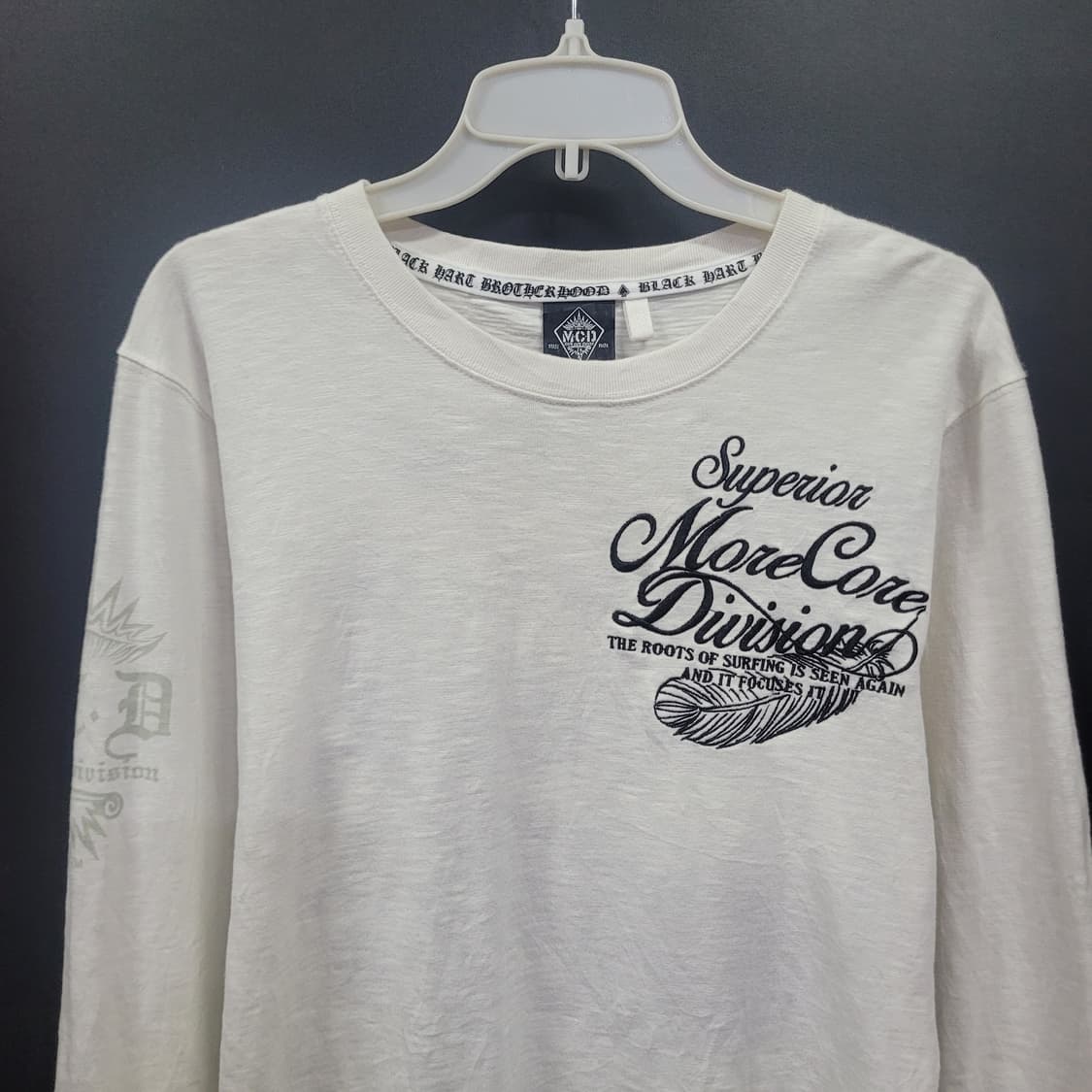 MCD More Core Division 자수로고 락밴드 셔츠 상품이미지3