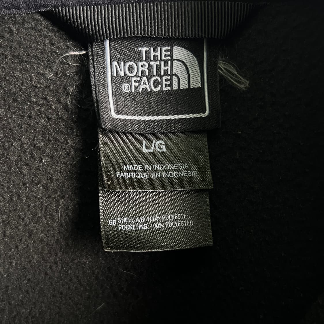 노스페이스 블랙 플리스 집업 자켓 L 상품이미지3