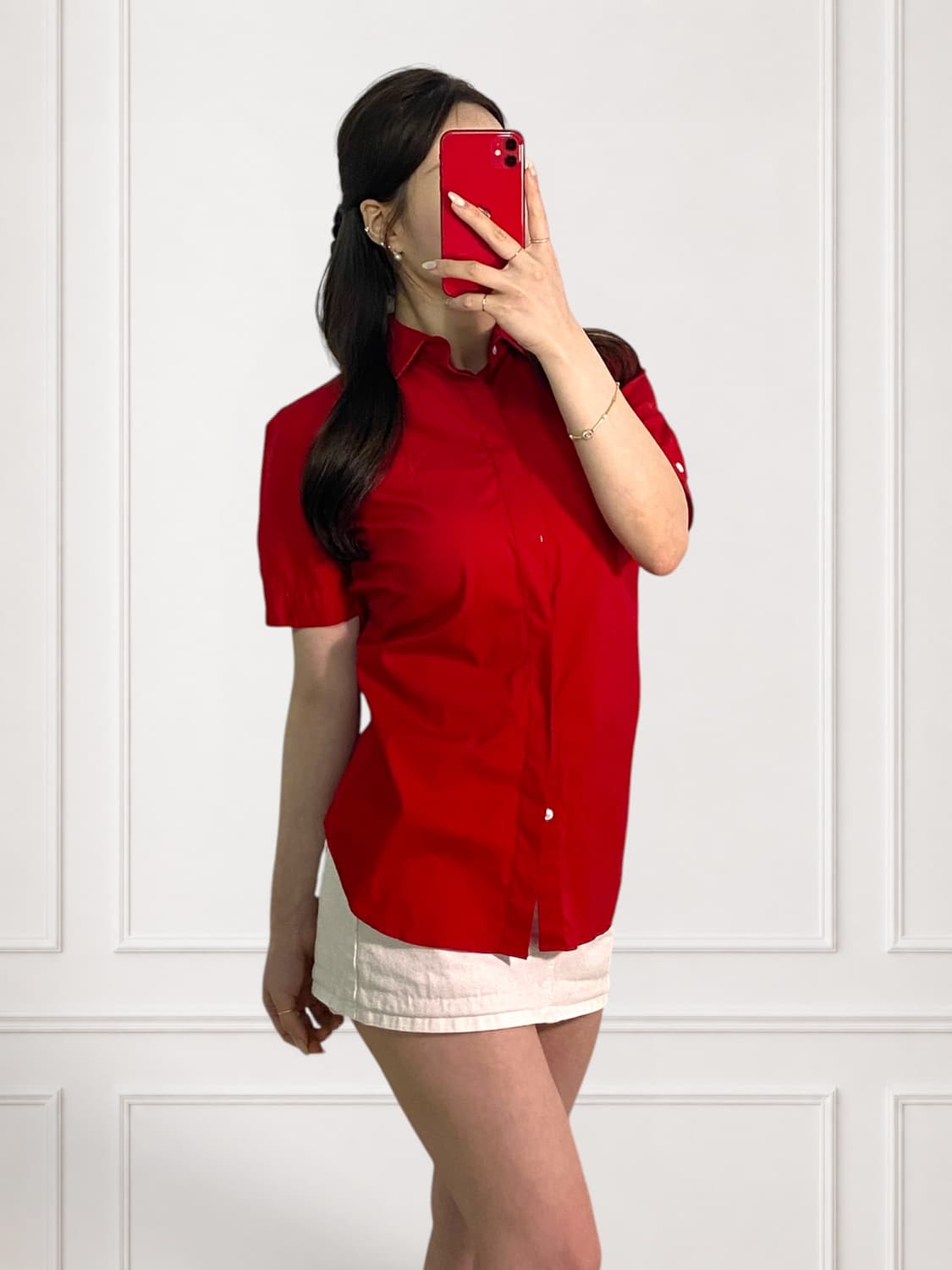 폴로 버건디 셔츠 상품이미지3