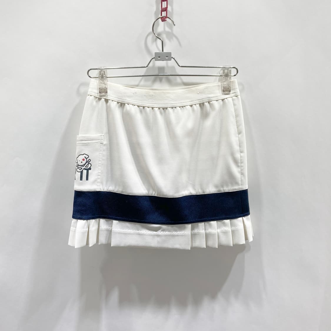 파사디 골프 밴딩 스커트 화이트 27  상품이미지2