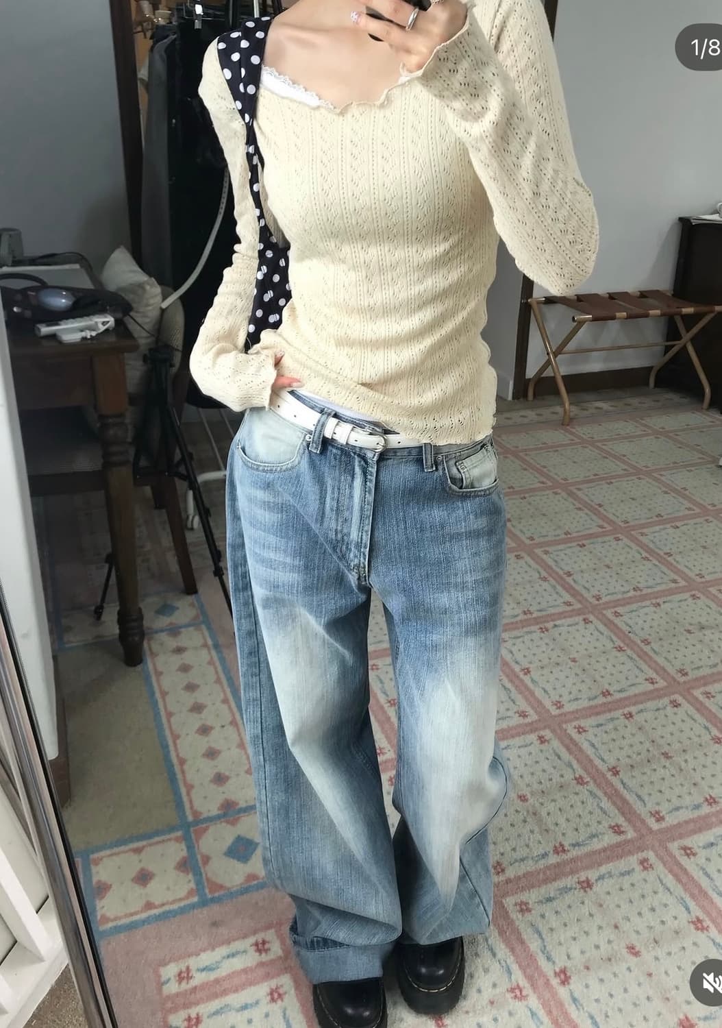 (새상품) Kirev키레브 올리브티, 청바지 상품이미지7