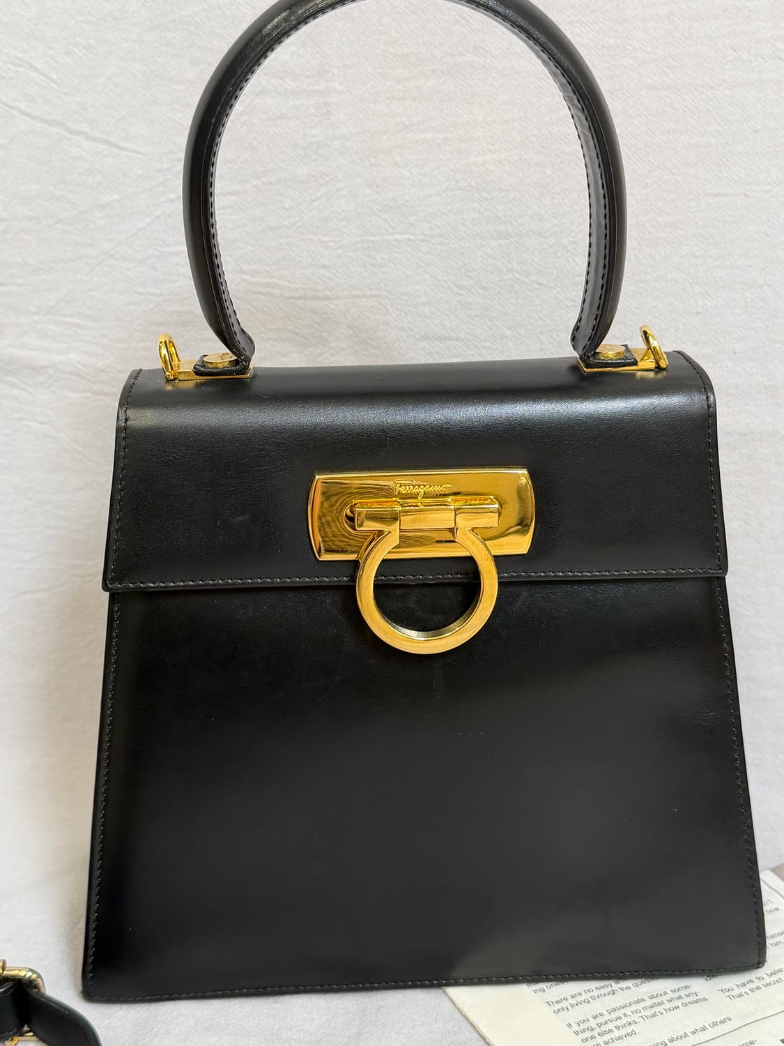 페라가모 켈리백 금장 간치니 토트백 탑핸들 크로스백 차정원백 김 상품이미지4