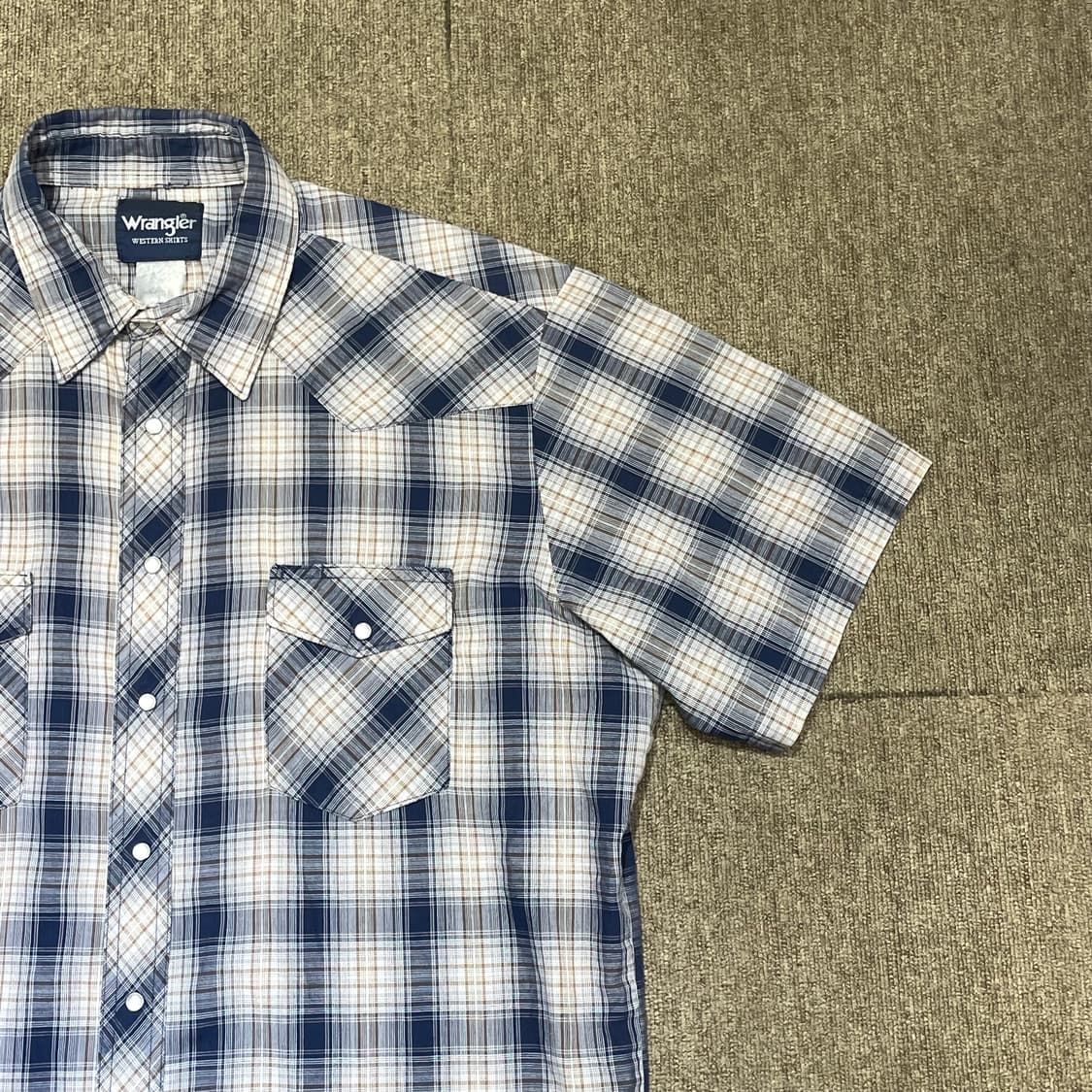 Wrangler 랭글러 체크 웨스턴 반팔 셔츠 상품이미지3