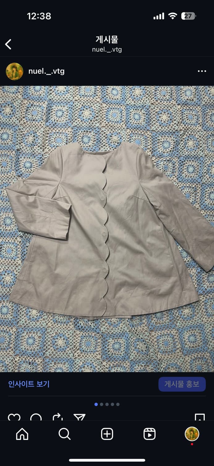 빈티지 트렌치 코트 리본 상품이미지1