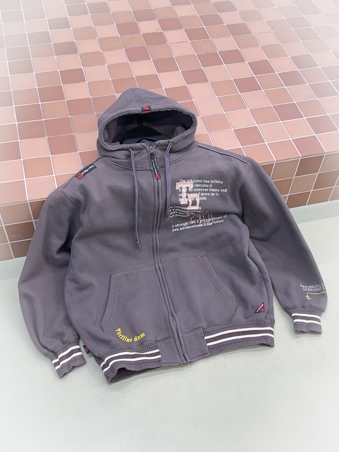 thriller y2k oversized zip hoody 상품이미지3