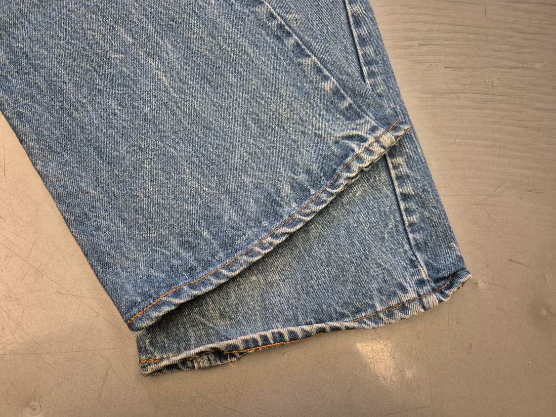 80s 리바이스 646 벨바텀 오렌지탭 데님 팬츠 상품이미지3