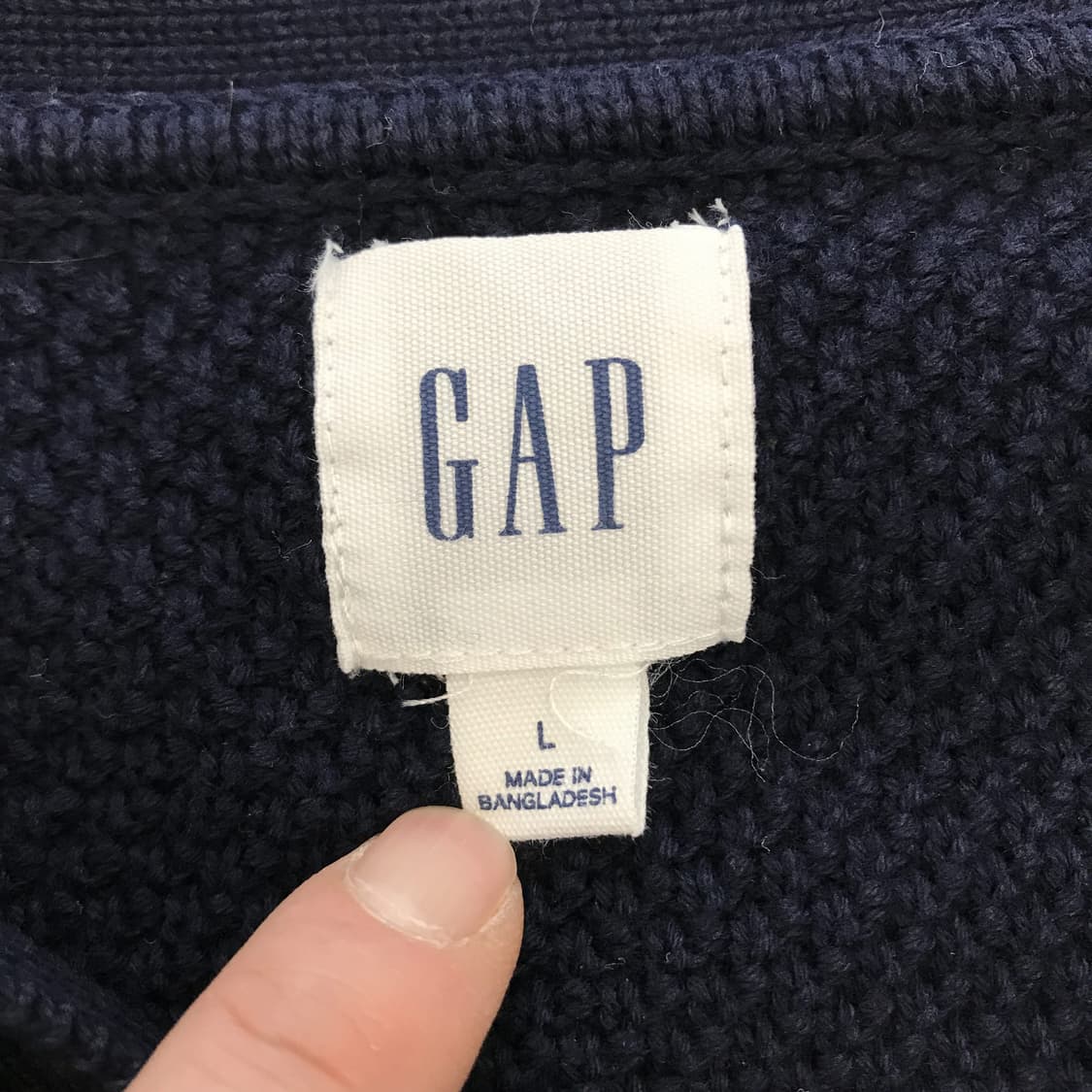 GAP 갭 케이블 니트가디건 네이비 [L] 상품이미지4
