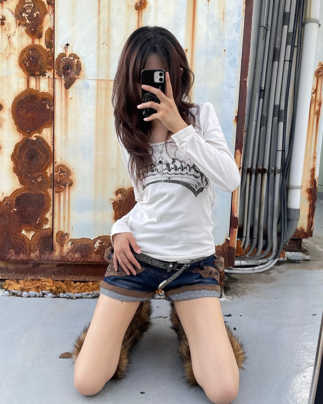 🎸DIESEL 화이트 프린팅 롱슬리브🎸 상품이미지3