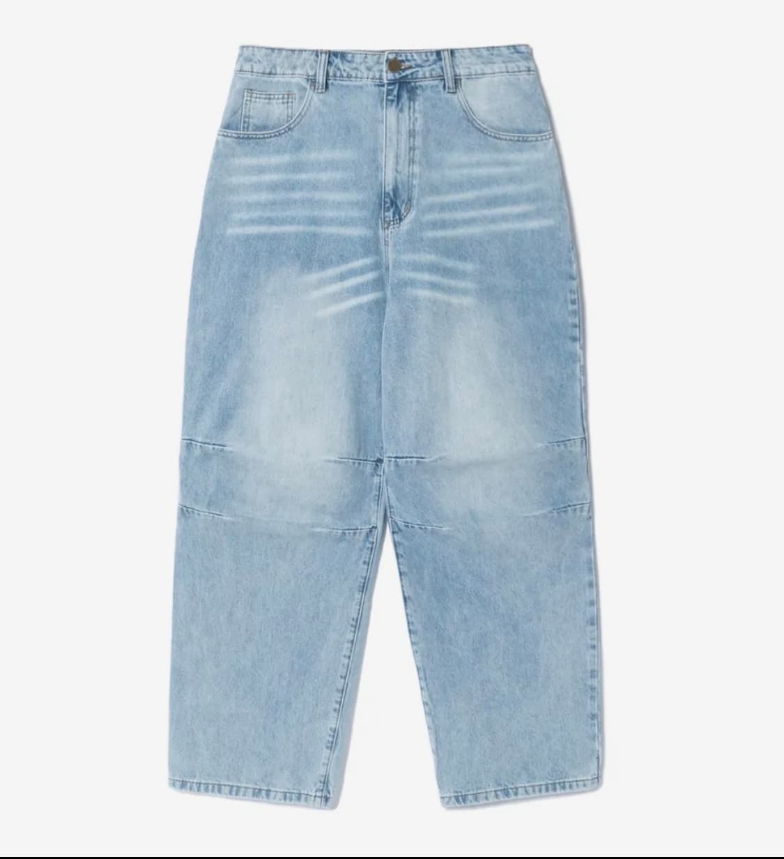 노드 와이드 배기 데님 팬츠 (라이트 블루) [3] 상품이미지1