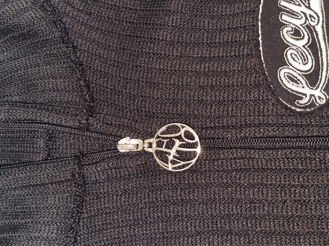 레씨토 웨이브 집업 니트 베스트 블랙 상품이미지2