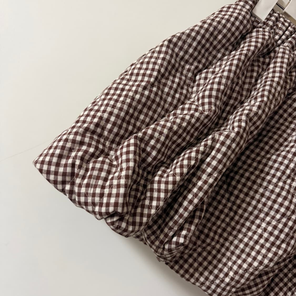 새상품 여자 누빔 스커트 (브라운) 상품이미지2