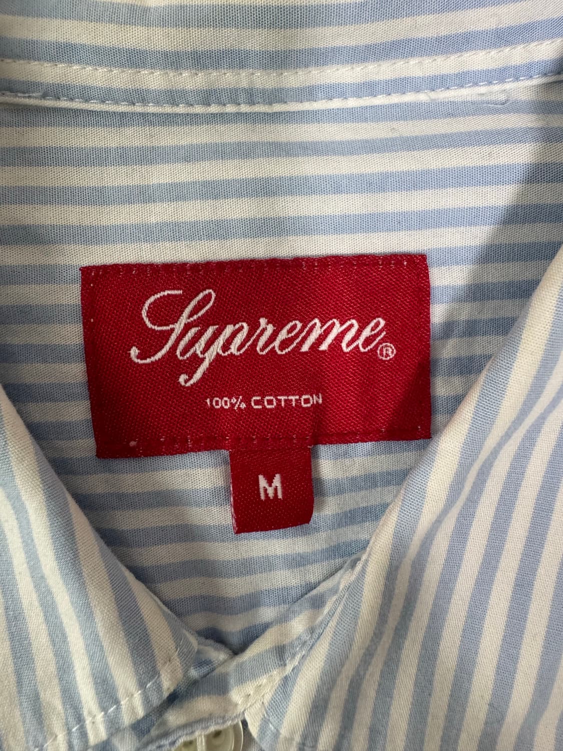 슈프림 이기팝 스트라이프 반팔 셔츠 M 상품이미지4