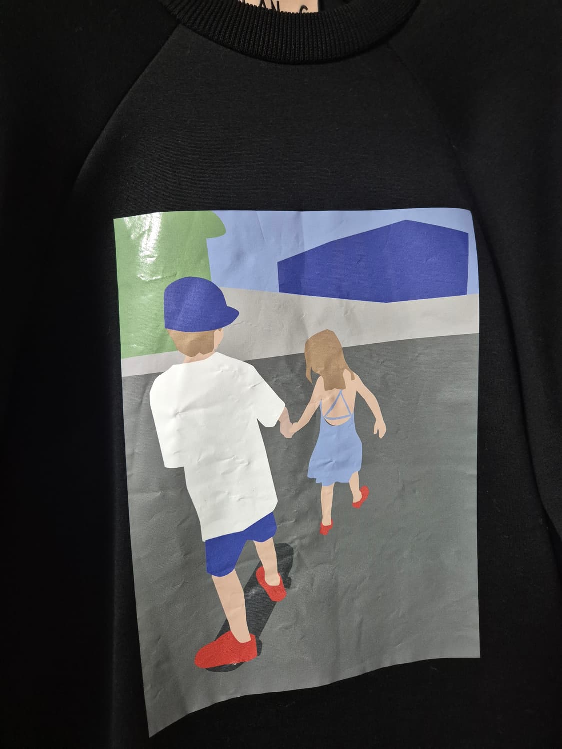 (정품) 플랜씨 맨투맨 여성 프린팅 맨투맨 4  PLAN C 상품이미지3